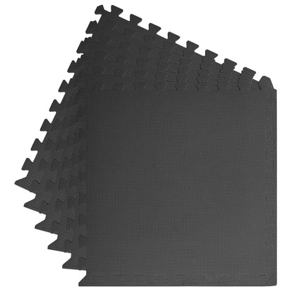 Podložky puzzle 6 ks 2,16㎡ EVA pena čierne