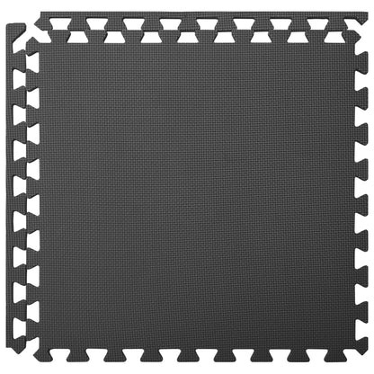 Podložky puzzle 6 ks 2,16㎡ EVA pena čierne