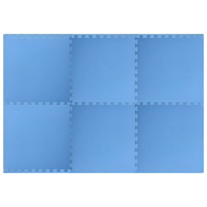 Podložky puzzle 6 ks 2,16㎡ EVA pena modré