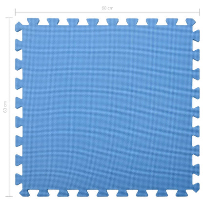 Podložky puzzle 6 ks 2,16㎡ EVA pena modré