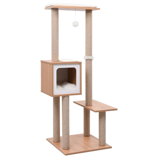 Škrabadlo pre mačky so sisalovou podložkou 129 cm