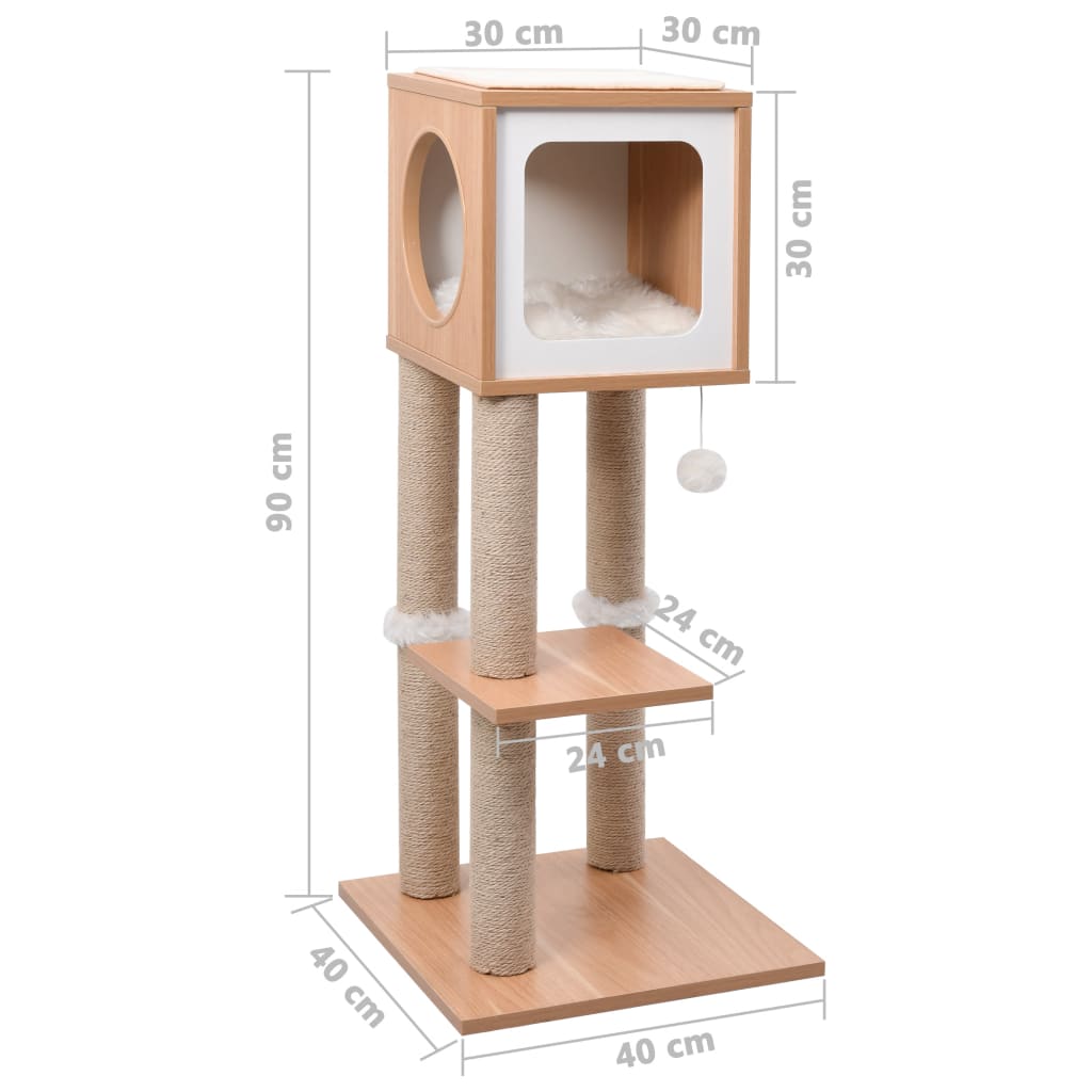 Škrabadlo pre mačky so sisalovou podložkou 90 cm
