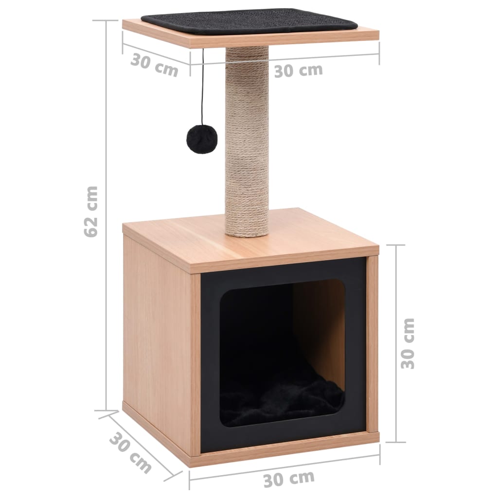 Škrabadlo pre mačky so sisalovou podložkou 62 cm