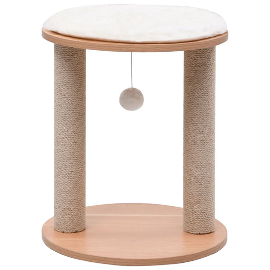 Malé škrabadlo pre mačky so sisalovými stĺpikmi 44 cm