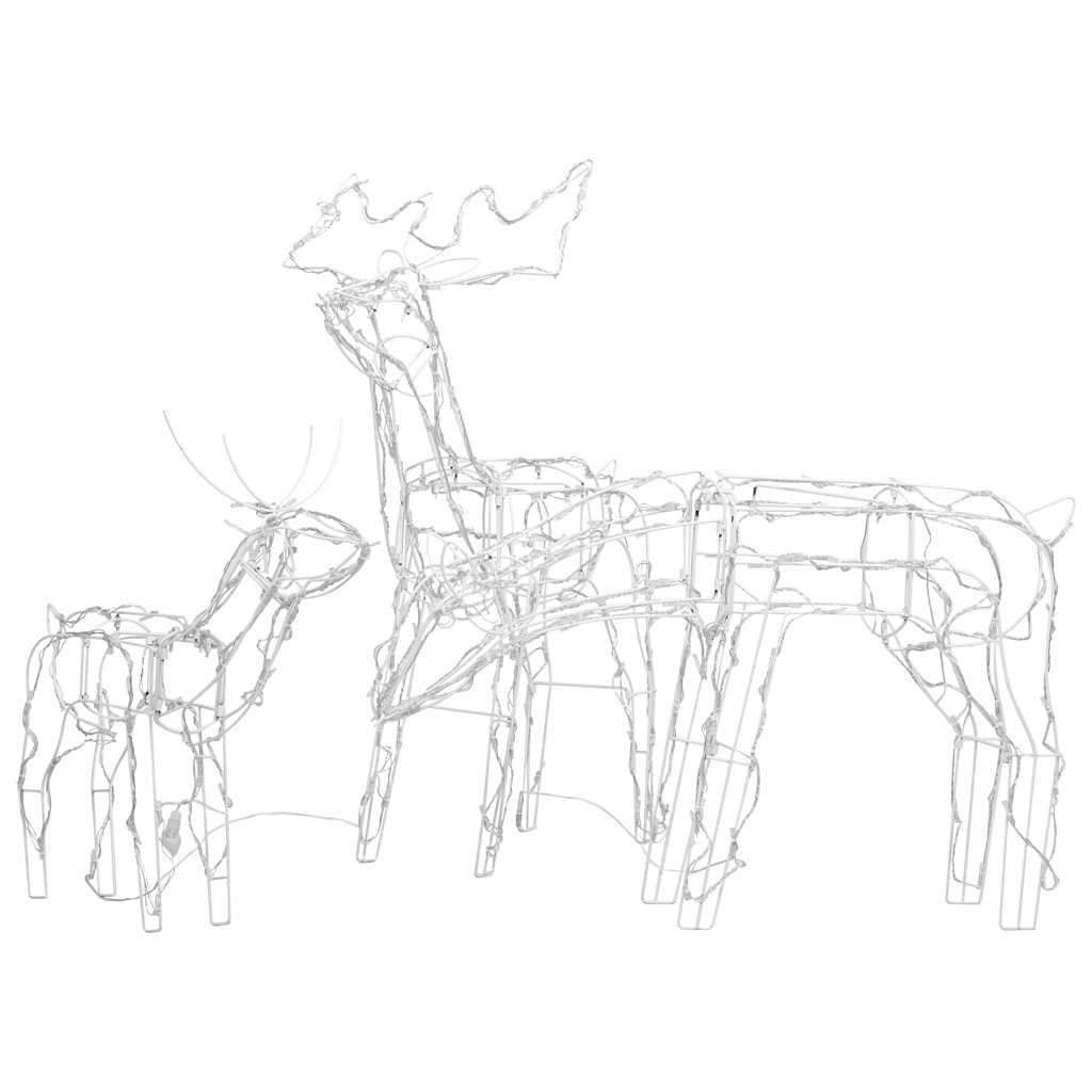 3-Dielna Vianočná Svetelná Dekorácia, Soby 229 Led