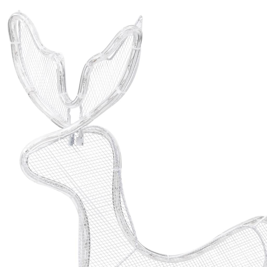 Vianočná Svetelná Dekorácia, 2 Soby A Sane So Sieťkou, 648 Led