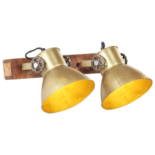 Industriálna nástenná lampa mosadzná 45x25 cm E27