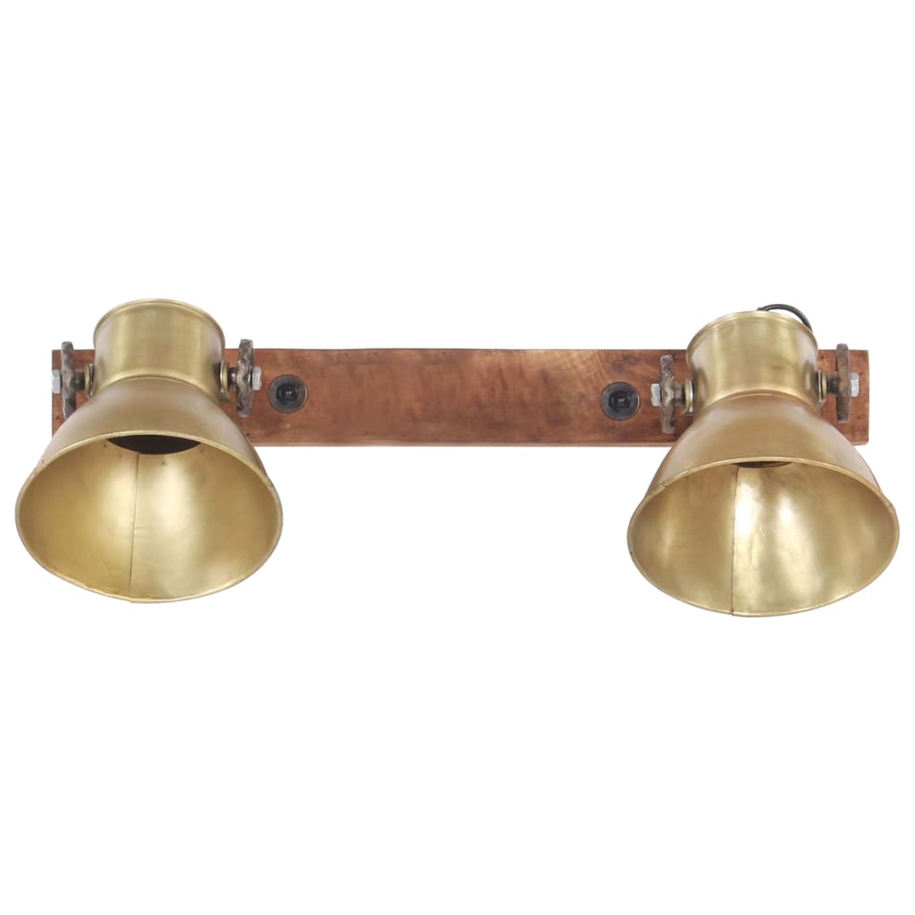Industriálna nástenná lampa mosadzná 45x25 cm E27