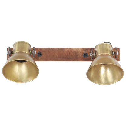 Industriálna nástenná lampa mosadzná 45x25 cm E27