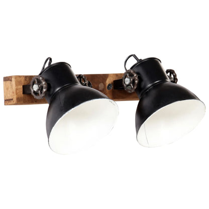 Industriálna nástenná lampa, čierna 45x25 cm E27