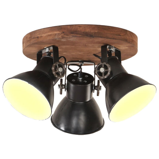 Industriálna stropná lampa 25 W, čierna 42x27 cm E27