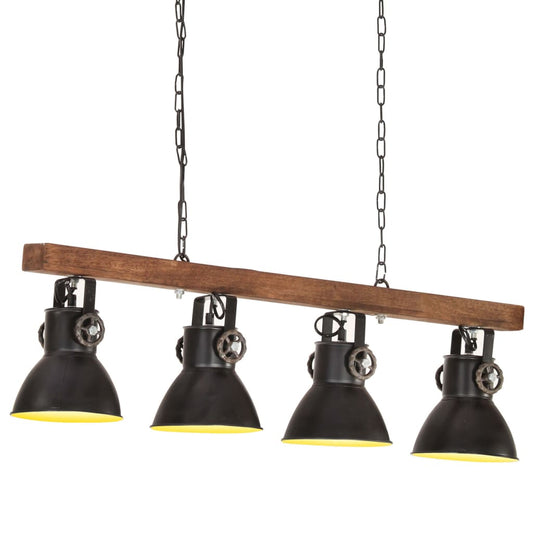 Industriálna stropová lampa čierna mangovník E27