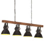 Industriálna stropová lampa čierna mangovník E27