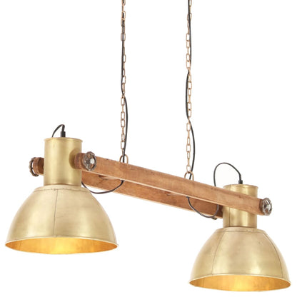 Industriálna závesná lampa 25 W mosadzná 109 cm E27