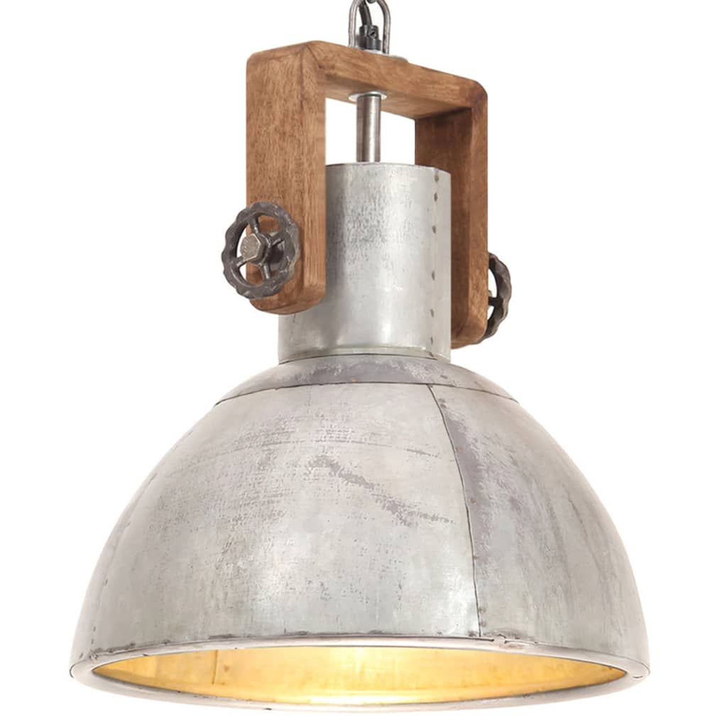 Industriálna Závesná Lampa 25 W, Čierna, Okrúhla 30 Cm E27