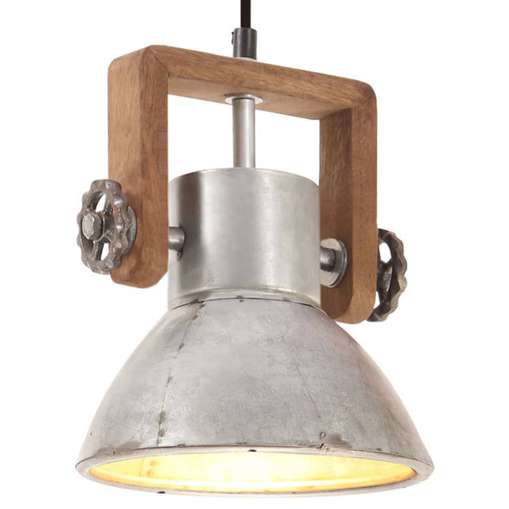 Industriálna Závesná Lampa 25 W, Čierna, Okrúhla 30 Cm E27
