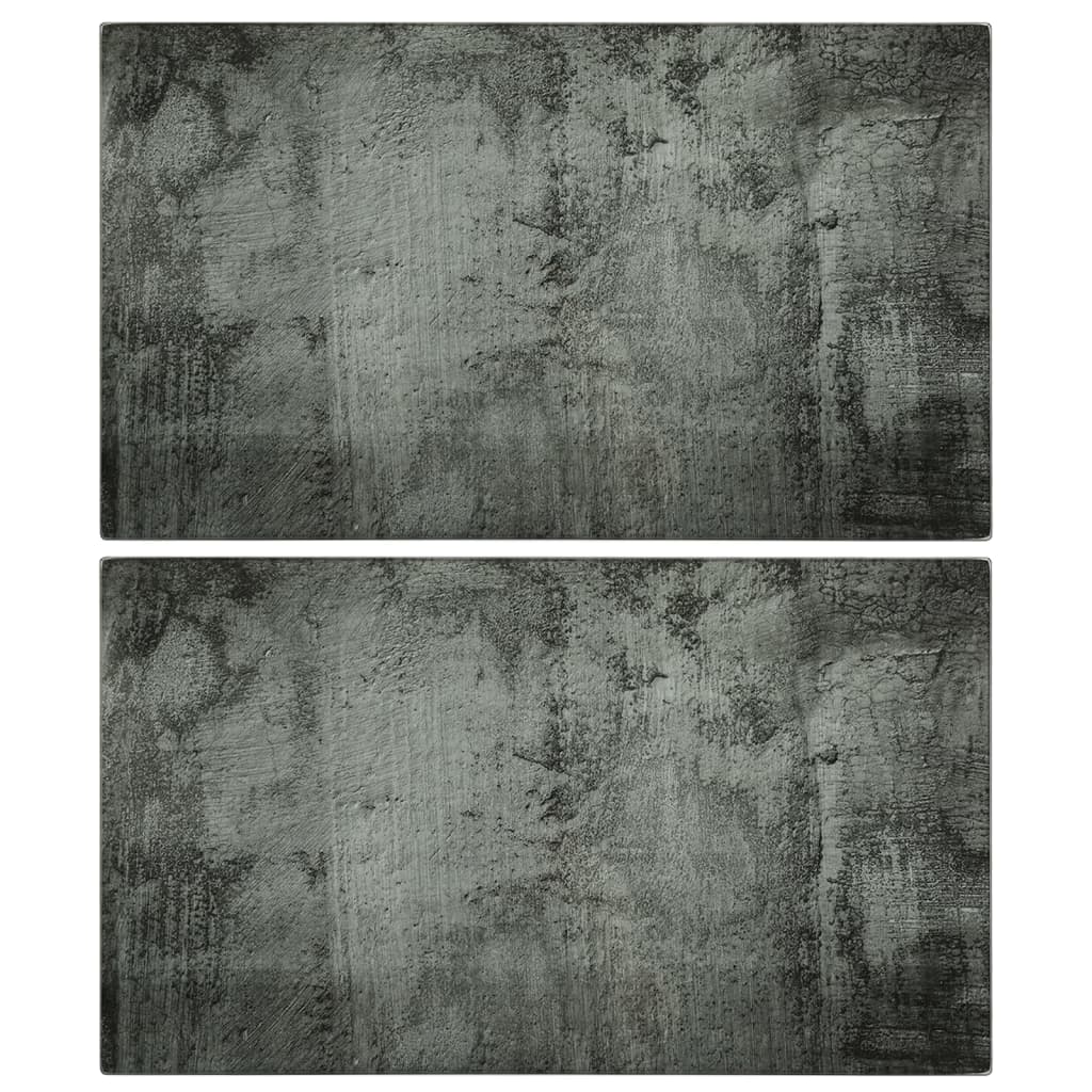 Dosky Na Krájanie Z Tvrdeného Skla 2 Ks Vzor Betónu