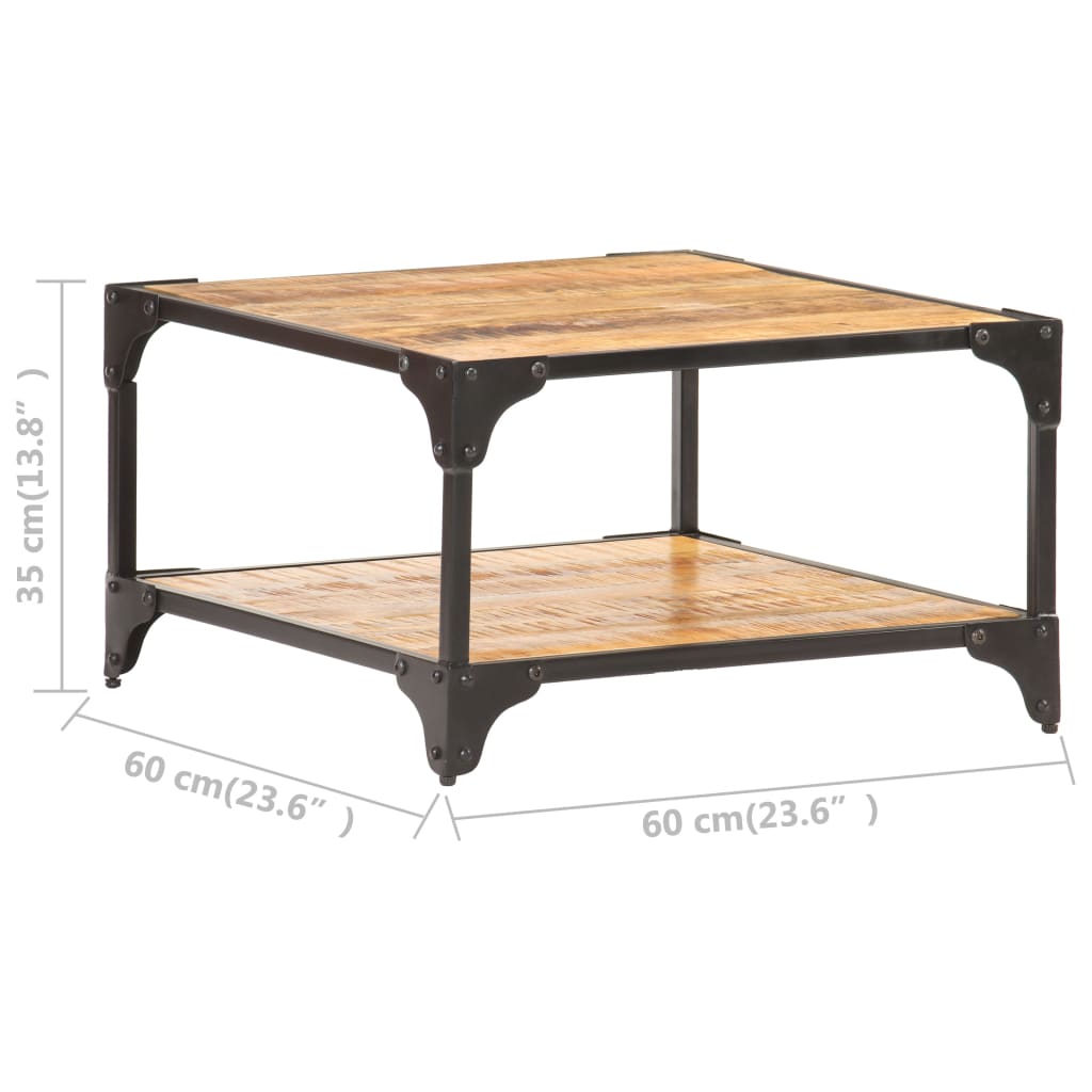 Konferenčný stolík z mangovníkového dreva 60x60x35 cm