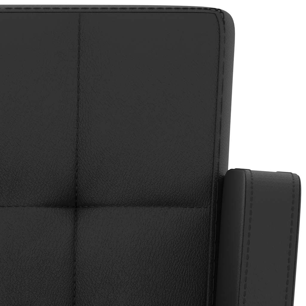 Barové Stoličky 2 Ks Čierne Umelá Koža