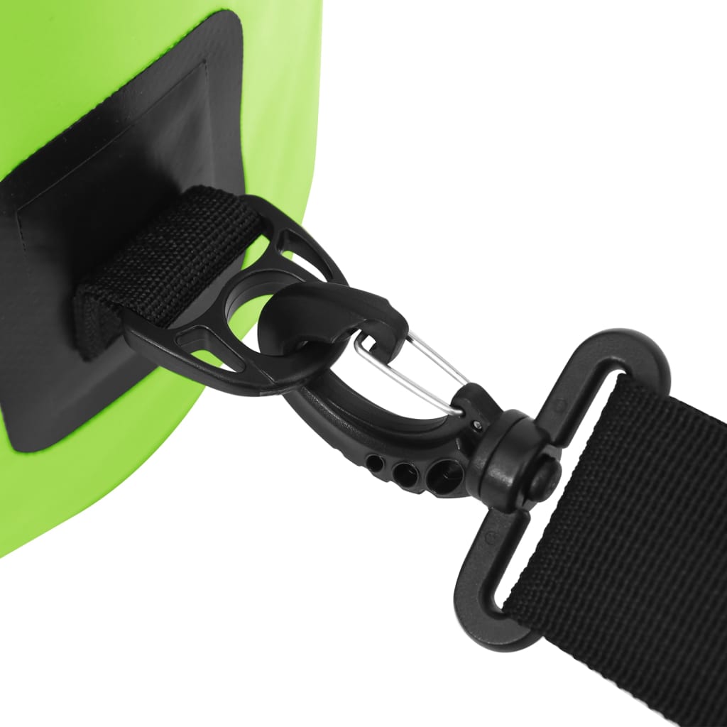 Suchá taška so zipsom zelená 30 l PVC