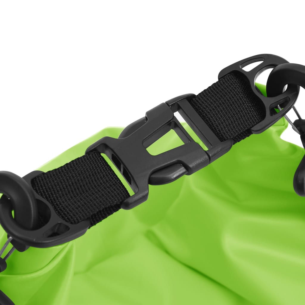 Suchá taška so zipsom zelená 30 l PVC
