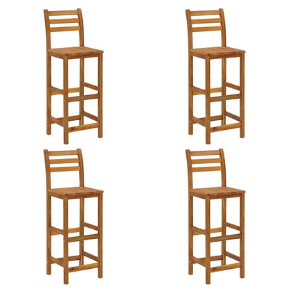 Barové stoličky 4 ks, akáciový masív