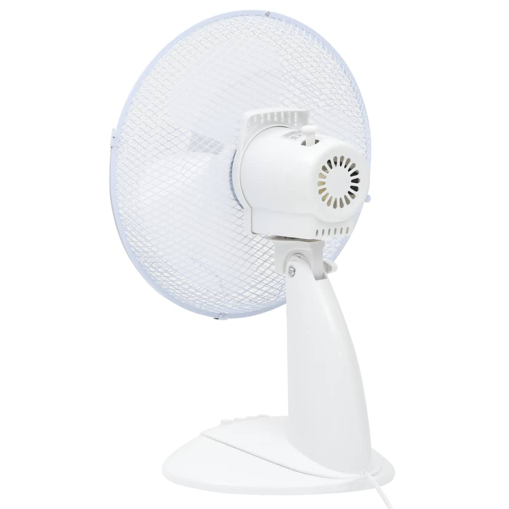 Stolný ventilátor 3 rýchlosti 30 cm 40 W biely