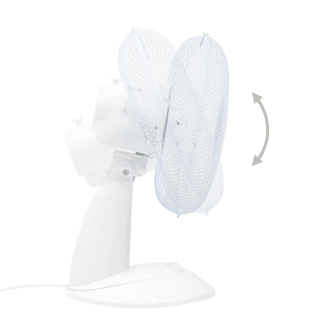 Stolný ventilátor 3 rýchlosti 30 cm 40 W biely