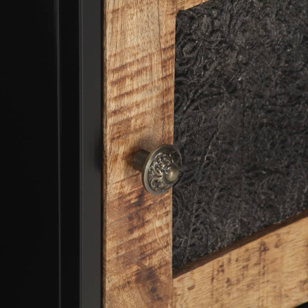 Tv Skrinka 120X30X40 Cm Surový Mangovníkový Masív