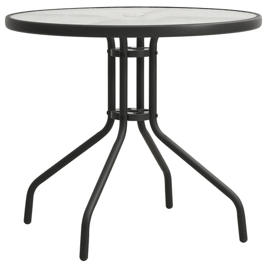 Bistro stolík antracitový Ø80x71 cm oceľ