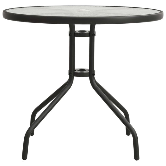 Bistro stolík antracitový Ø80x71 cm oceľ