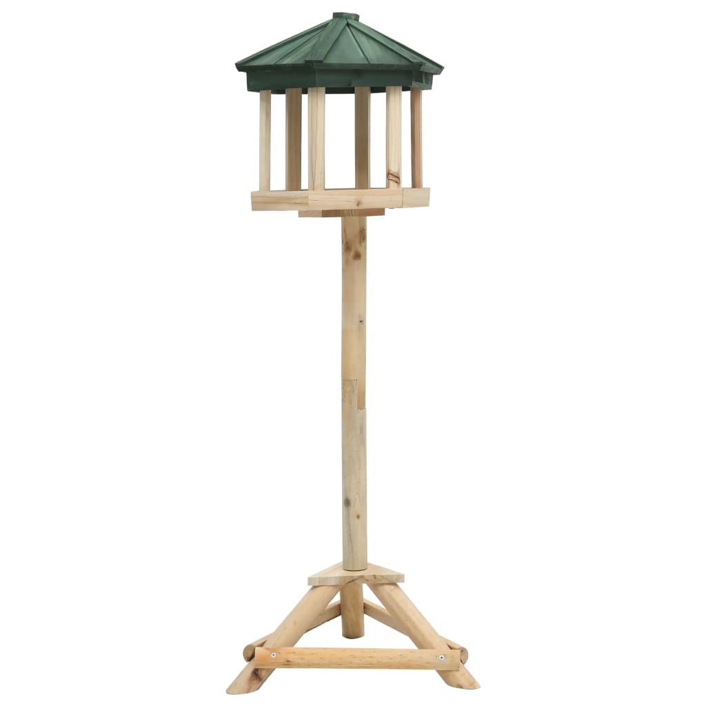 Stojace krmítko pre vtáky jedľové drevo 33x110 cm