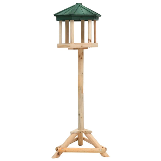 Stojace krmítko pre vtáky jedľové drevo 33x110 cm