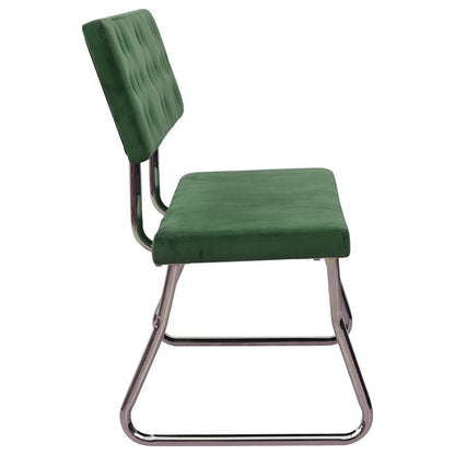 Lavica 110 cm tmavo-zelená zamatová