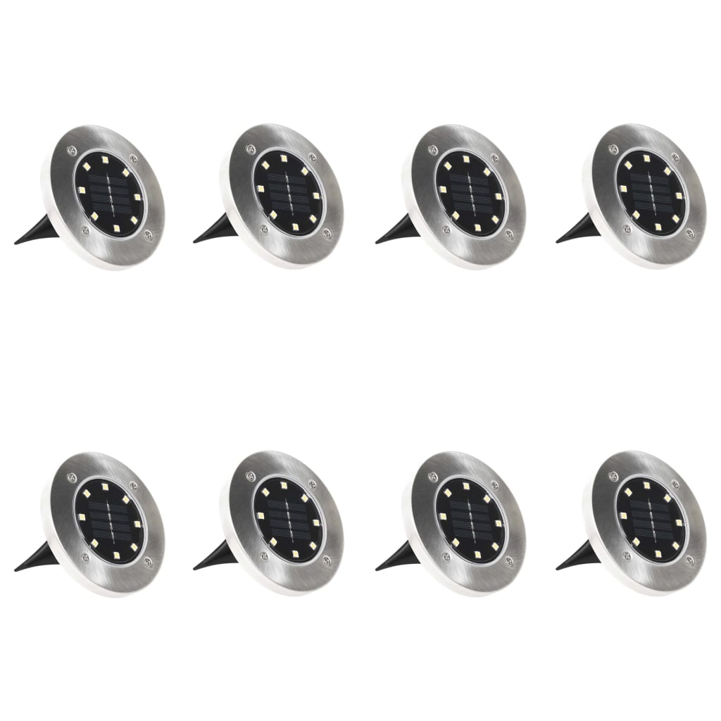 Zapustené Solárne Svetlá Do Zeme 8 Ks, Led Svetlá, Farby