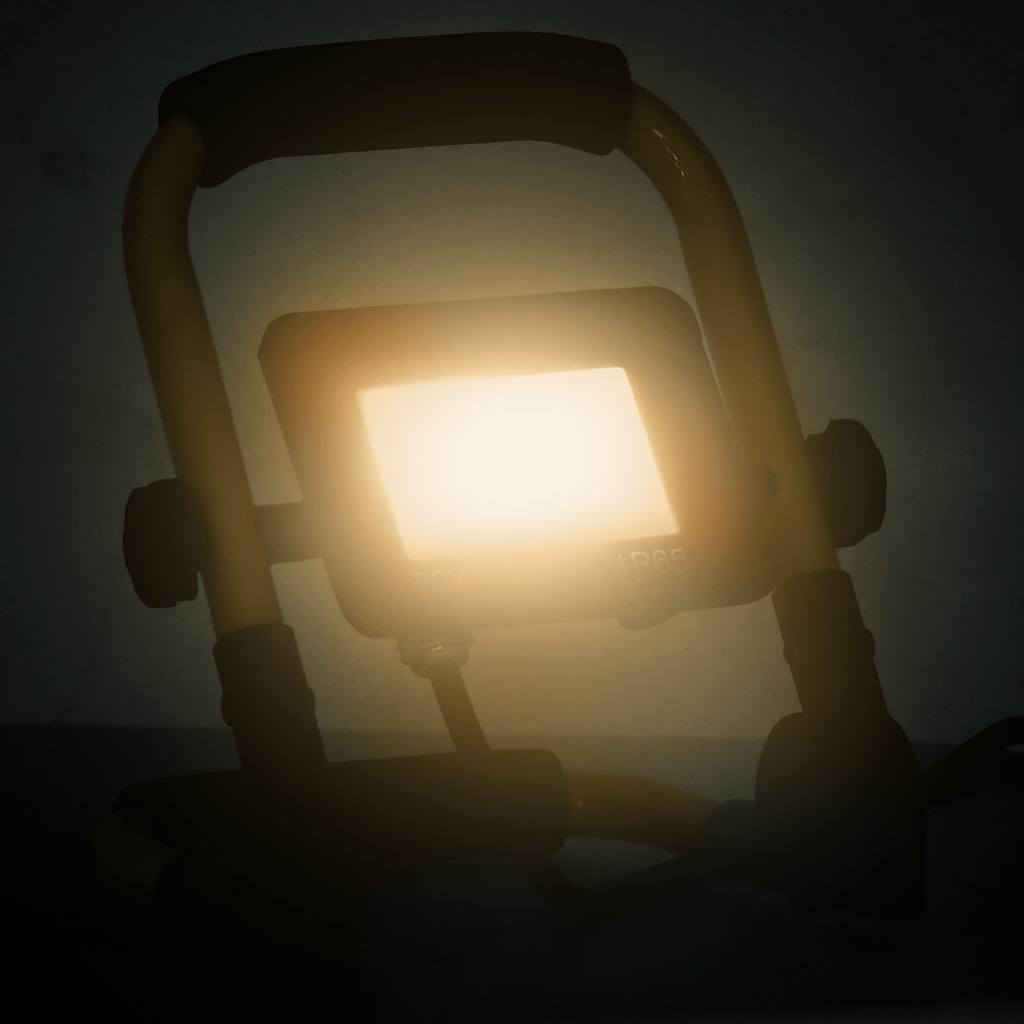 Led Reflektor S Rukoväťou Teplé Biele Svetlo