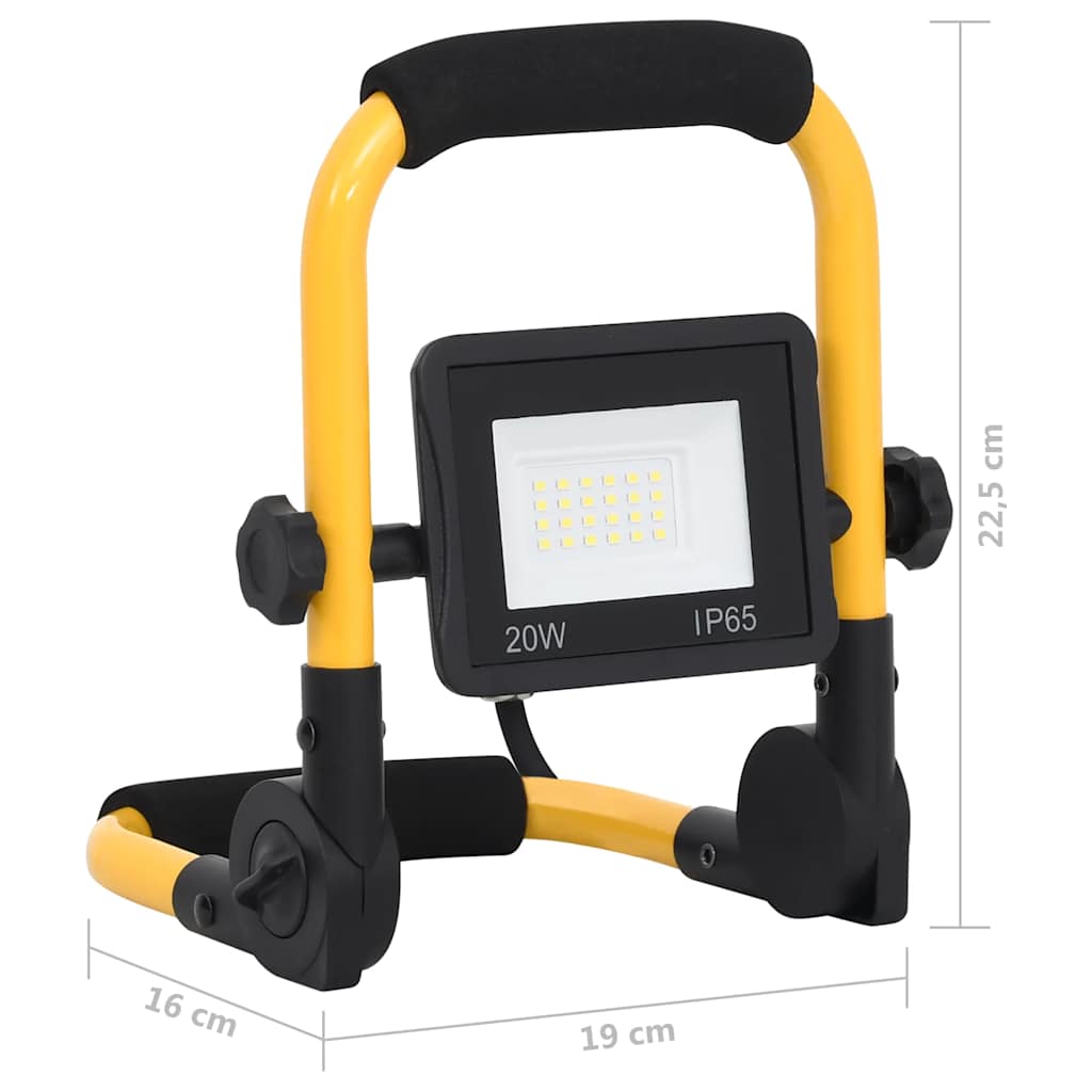 Led Reflektor S Rukoväťou Teplé Biele Svetlo