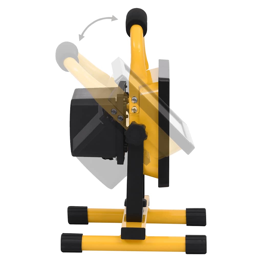 Nabíjateľný Led Reflektor S Rukoväťou Studené Biele Svetlo