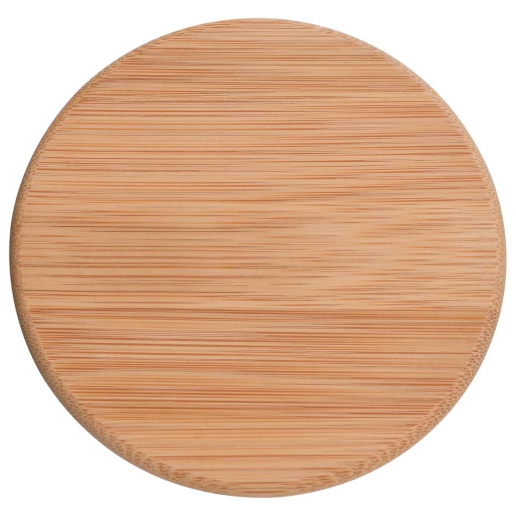 Skladovacie Sklenené Poháre S Bambusovými Viečkami 4 Ks