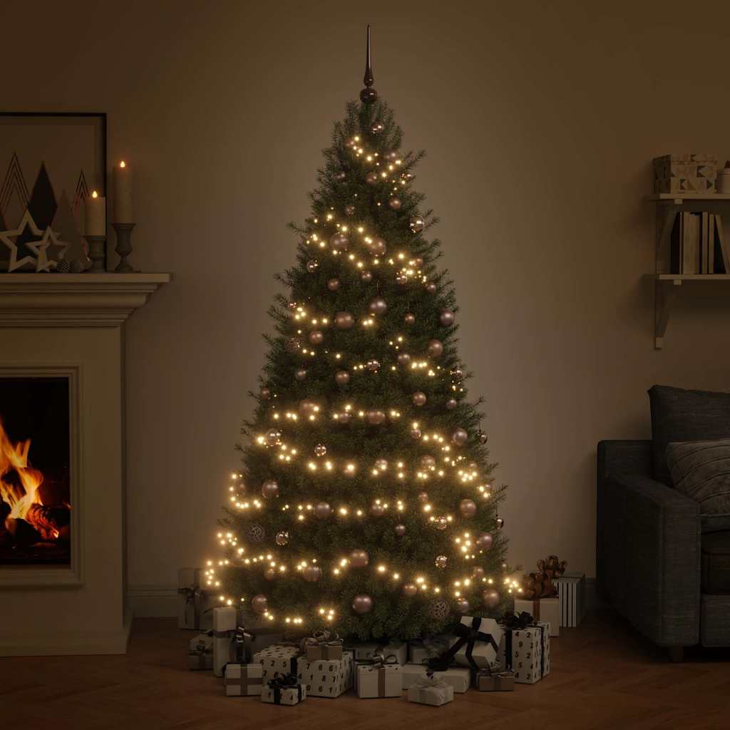 120-Dielna Sada Vianočných Gúľ So Špicom A 300 Led Ružovo-Zlatá