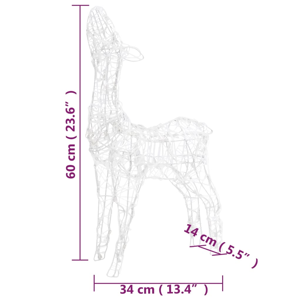 Akrylová Sobia Rodinka Vianočná Dekorácia 160 Led