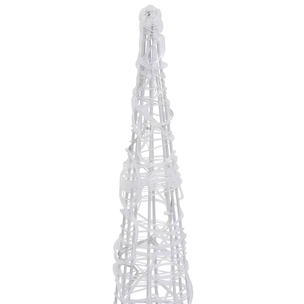 Akrylové Dekoratívne Pyramídové Led Svetlo Studené Biele