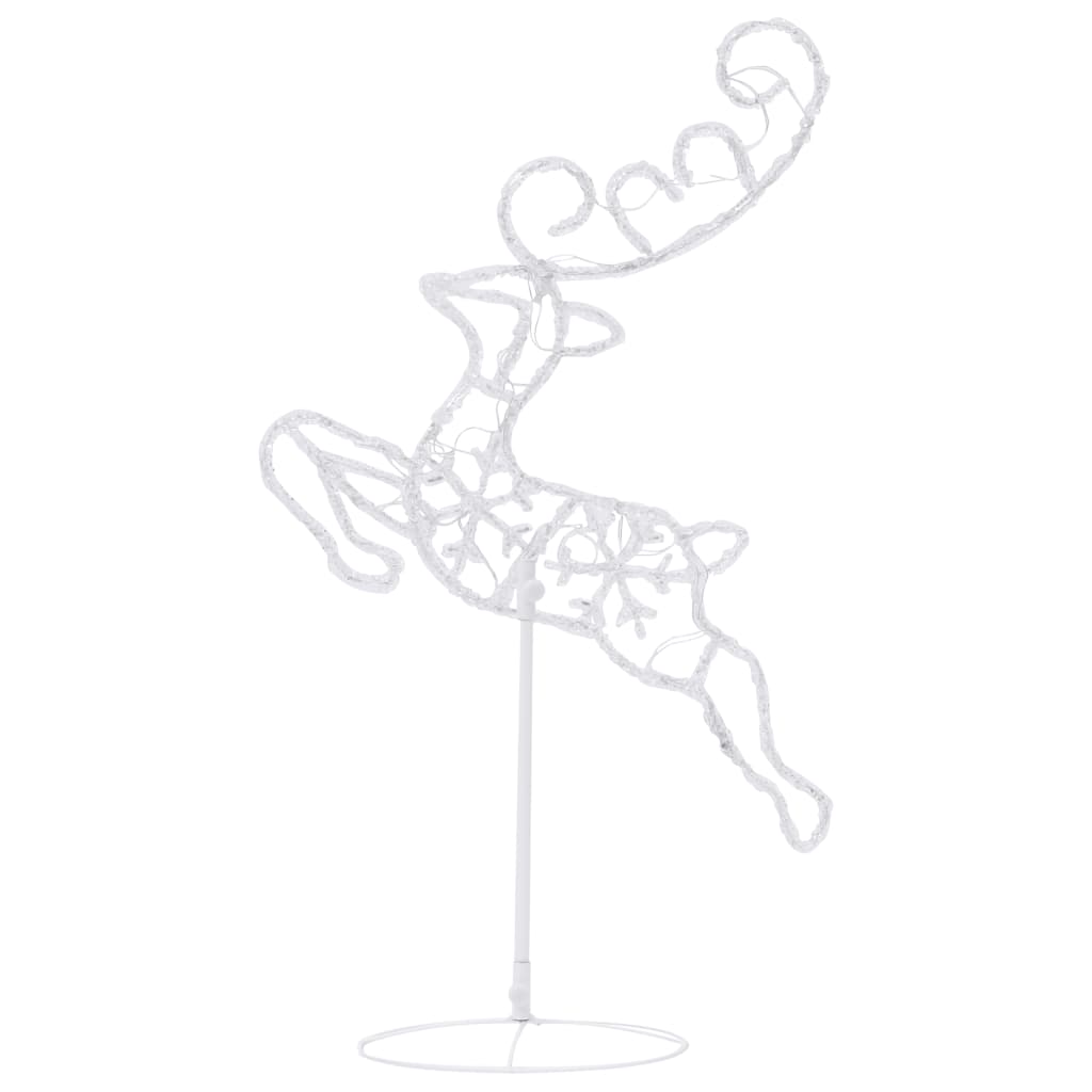 Akrylový Vianočný Lietajúci Sob A Sane 260X21X87 Cm