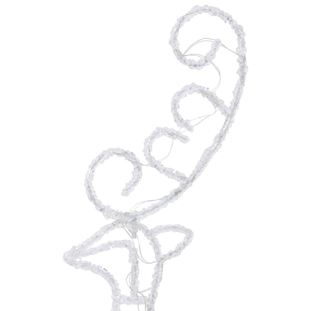 Akrylový Vianočný Lietajúci Sob A Sane 260X21X87 Cm