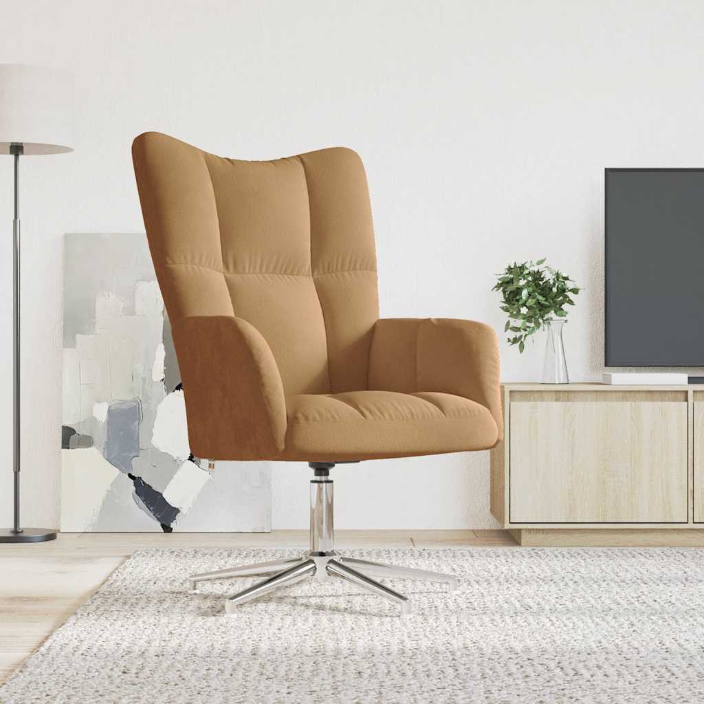 Relaxačné Kreslo Horčicovo-Žlté Zamatové