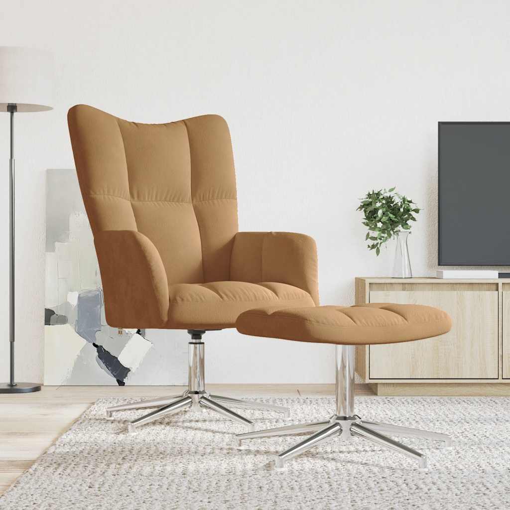 Relaxačné Kreslo Horčicovo-Žlté Zamatové