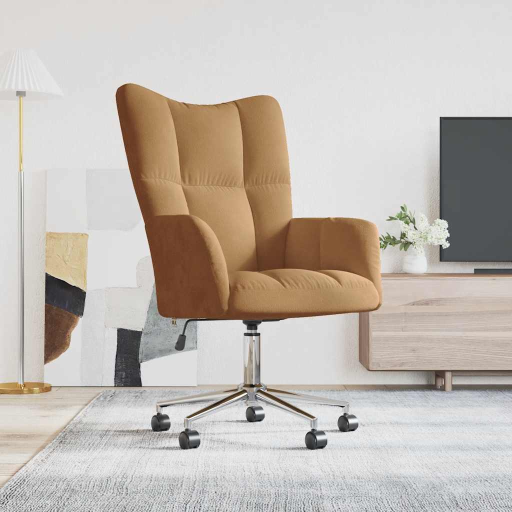 Relaxačné Kreslo Modré Zamat