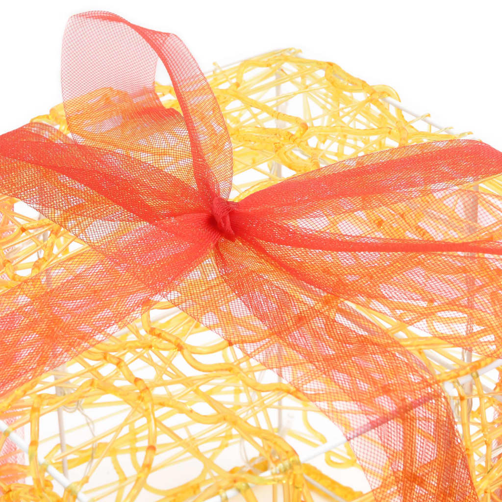 Dekoratívne Akrylové Darčekové Krabičky 3 Ks Teplé Biele