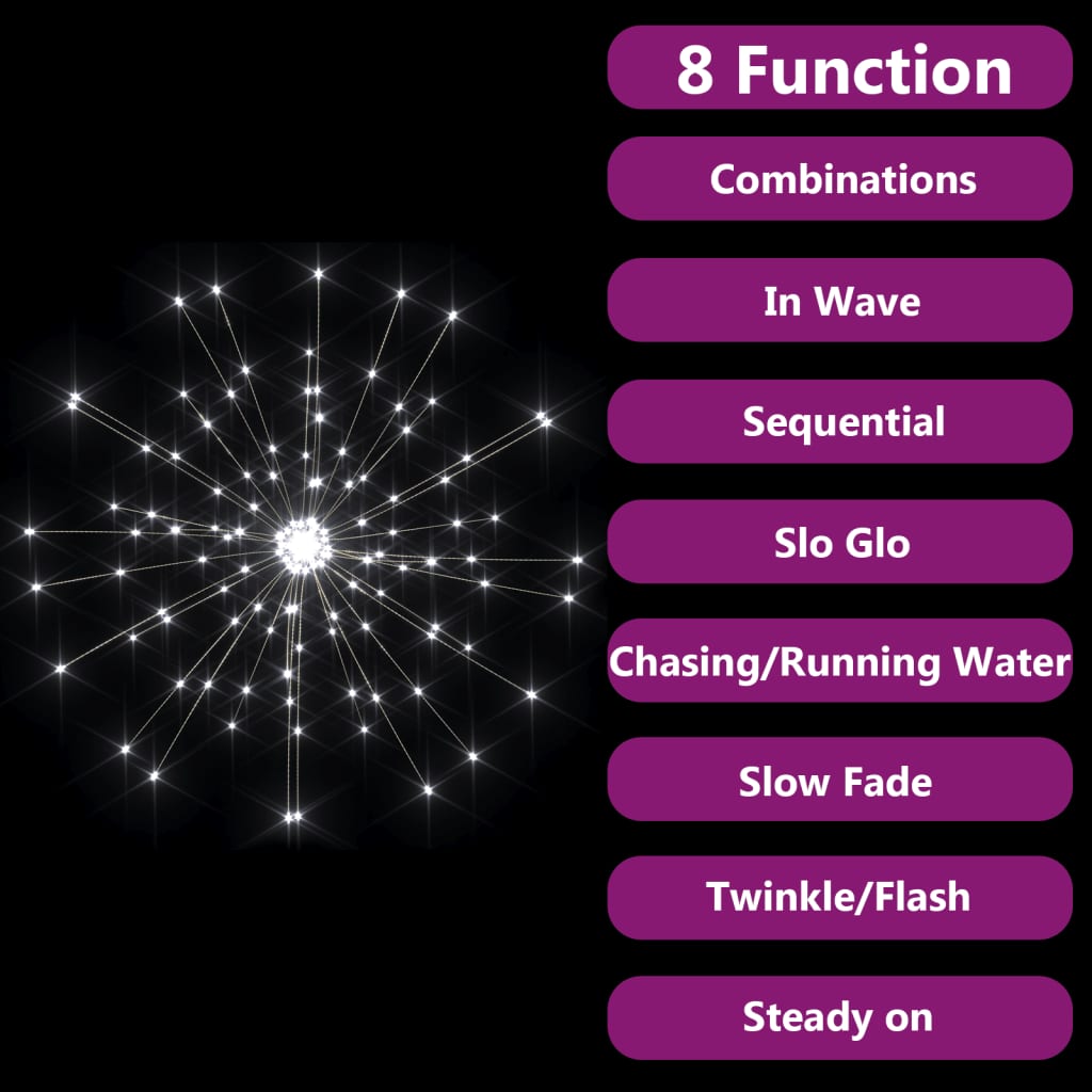 Vonkajšie Vianočné Prskavky 4 Ks, 20 Cm, 560 Led