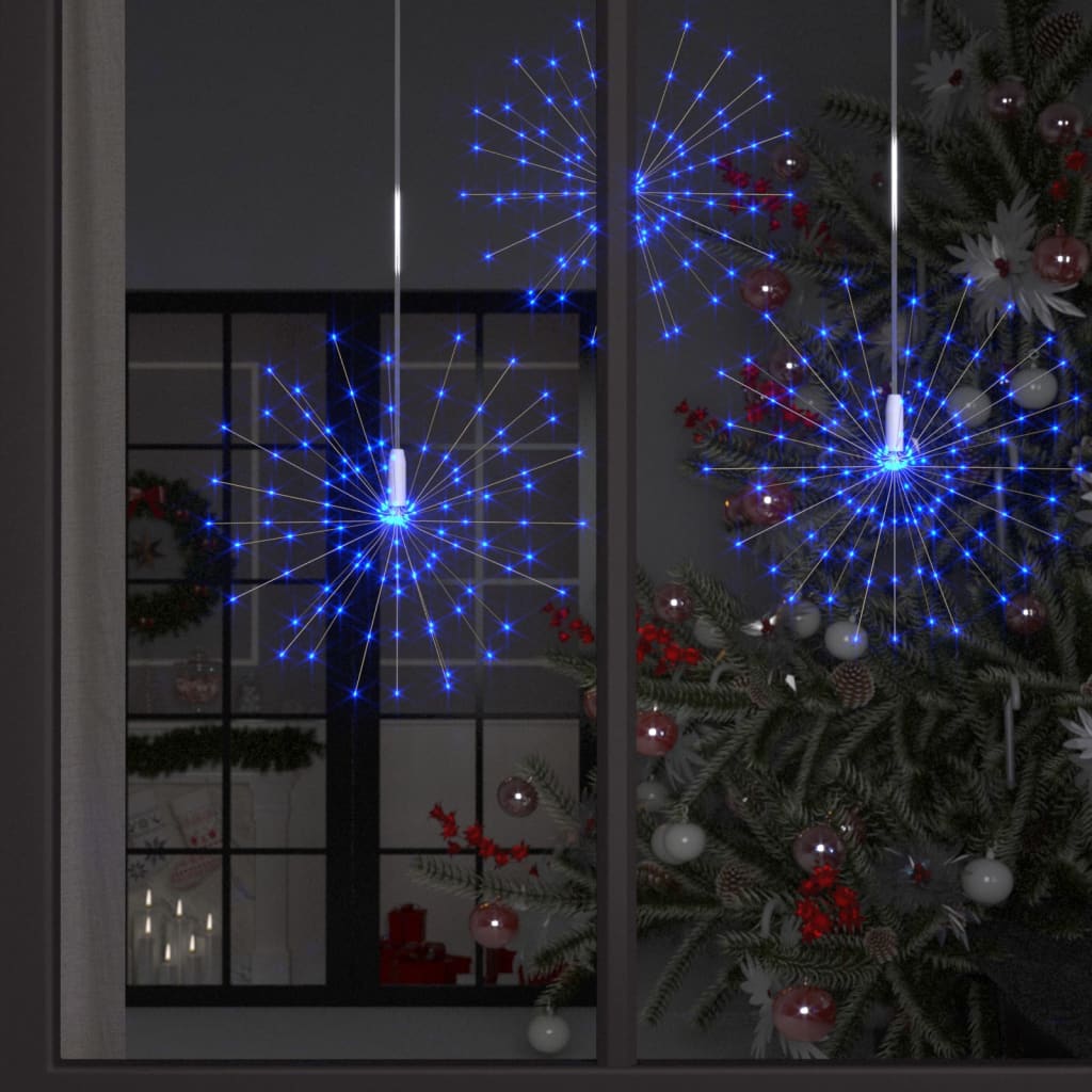 Vonkajšie Vianočné Prskavky 4 Ks, Modré 20 Cm, 560 Led
